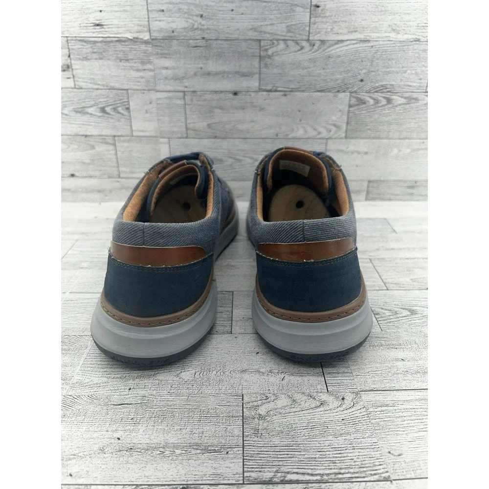 Men's Size‎ 10 Skechers Moreno Ederson 65981 Navy Blue Canvas Oxford Shoes
